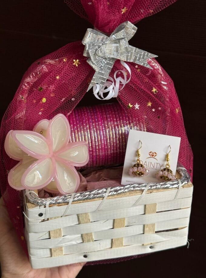 Mini Eid basket - pink