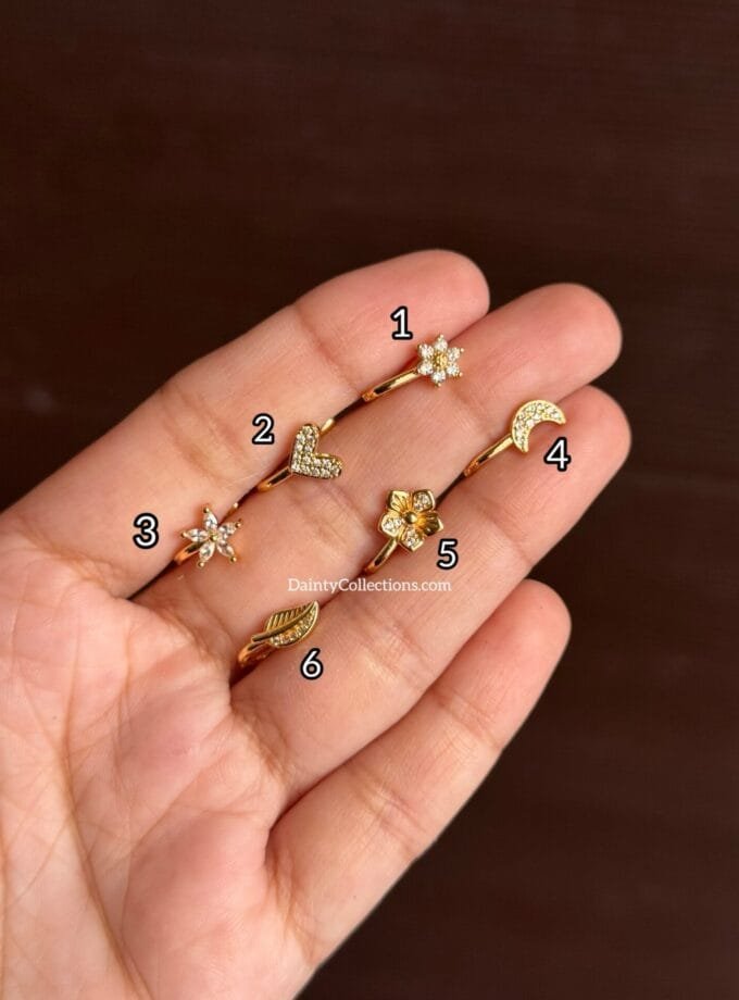 Fake nose pins Skin-friendly stainless steel jewelry