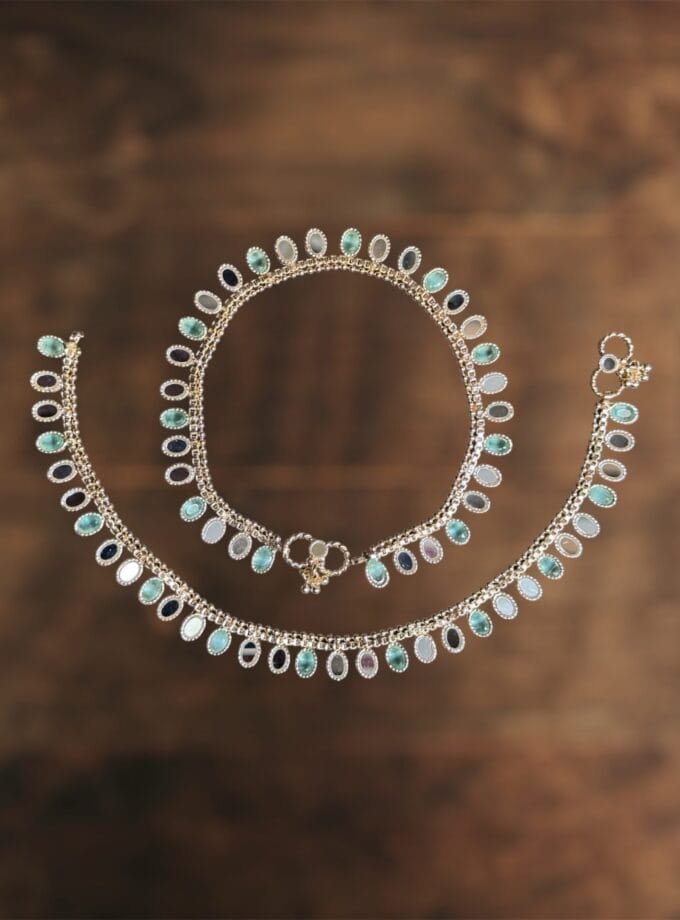 Kundan pazaib mint color pair