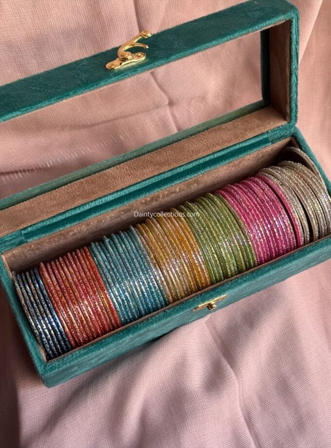 Raindrop Glass Bangles with gift box