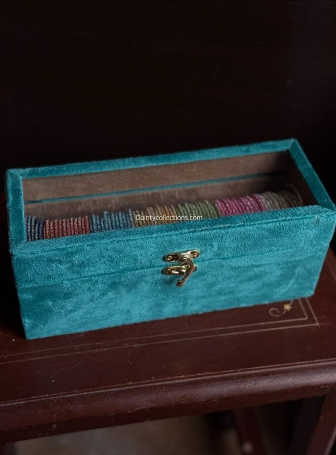 Raindrop Glass Bangles with gift box