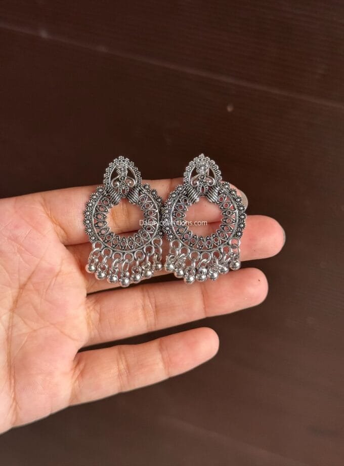 Bano jhumki silver