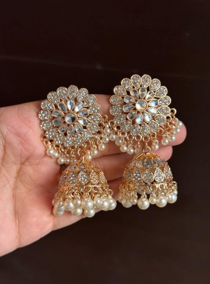 Zareen jhumka rose gold