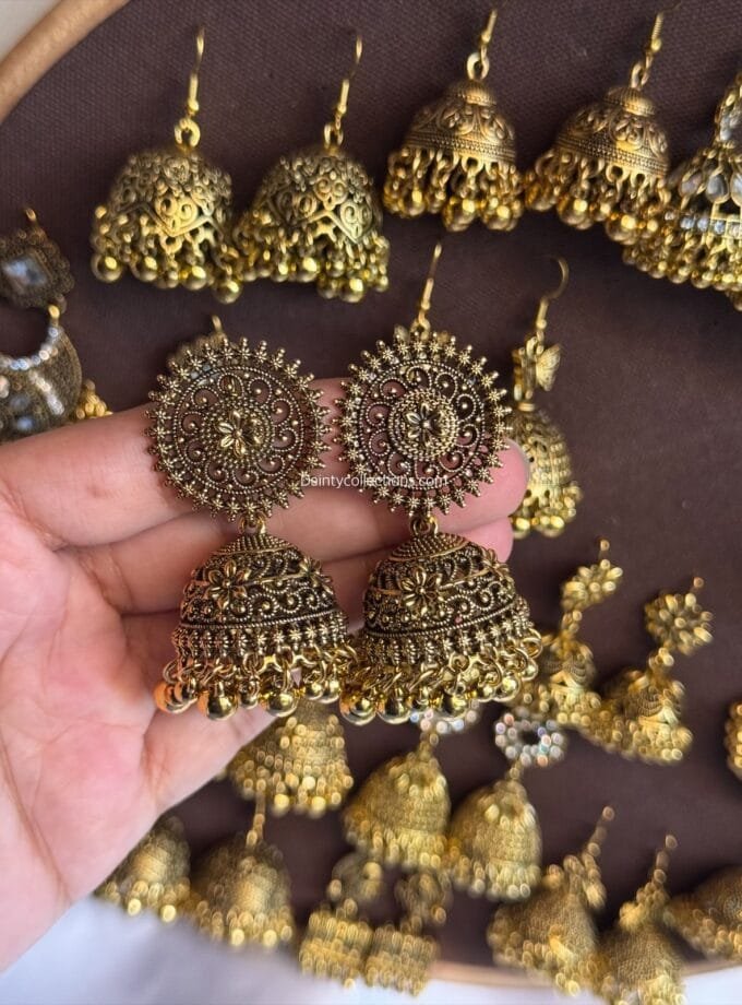 Shamsa jhumka antique