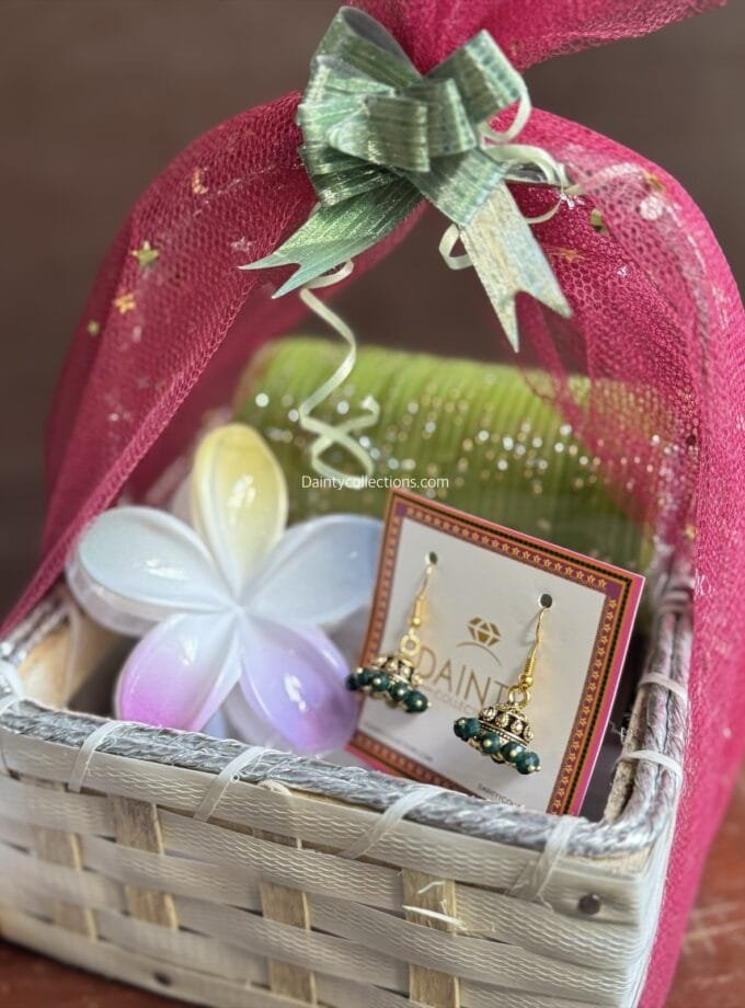 Mini Eid basket - green