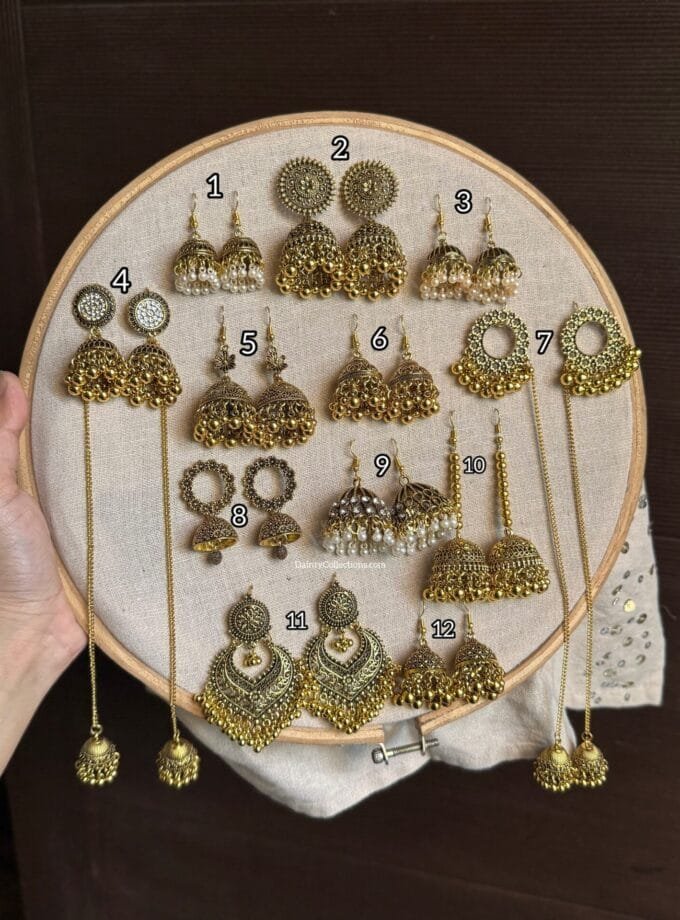 Antique jhumka frame