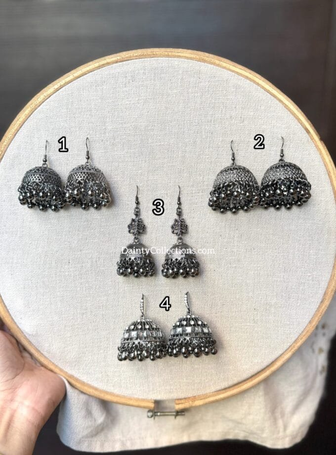 Black jhumka frame