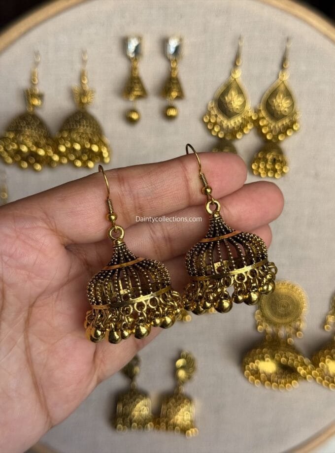 Antique frame jhumkay