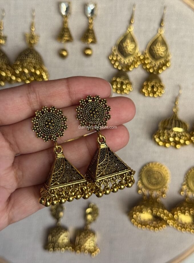 Antique frame jhumkay