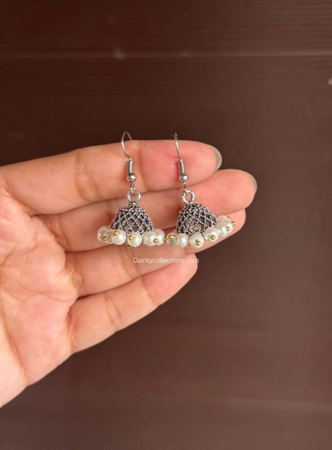 Choti Jali jhumki silver