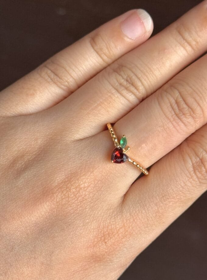 Kawaii fruiti adjustable ring